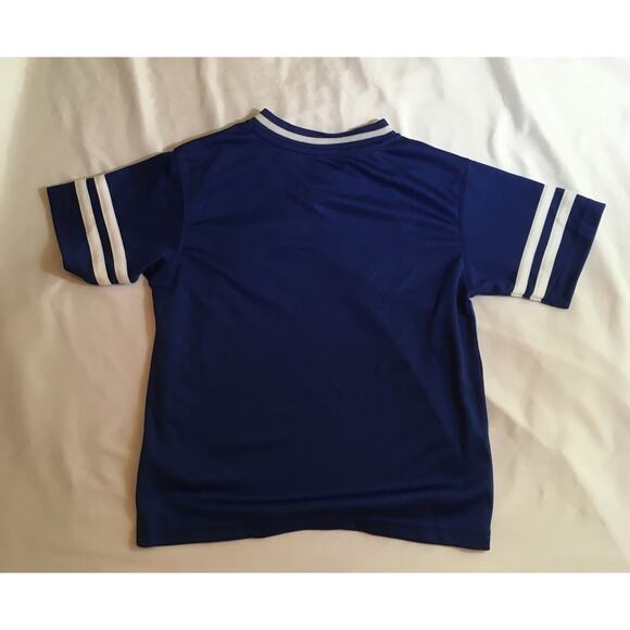 Genuine Merchandise New York Mets Jersey Boy's L (12/14) Blue Dri Fit - Picture 2 of 3